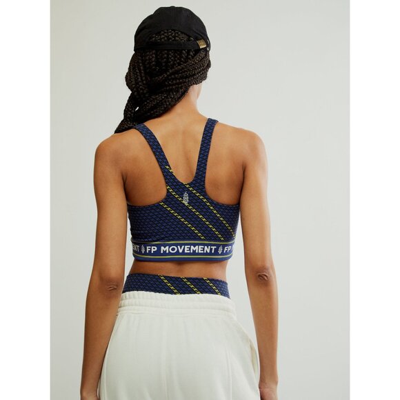 🆕 FP MOVEMENT Never Better Logo Square Neck Sports Bra / Black Combo - Picture 4 of 9